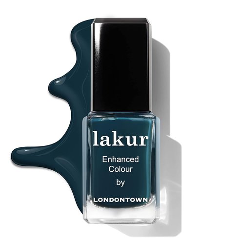 LONDONTOWN Lakur Nail Polish - Long-Lasting, Chip-Resistant Vegan Formula | Green, 0.4 Fl Oz, 21+ Free Non-Toxic