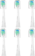 Philips Sonicare Replacement Toothbrush Heads - Compatible Snap-On C2 C1 | 6 Pack for Superior Cleaning