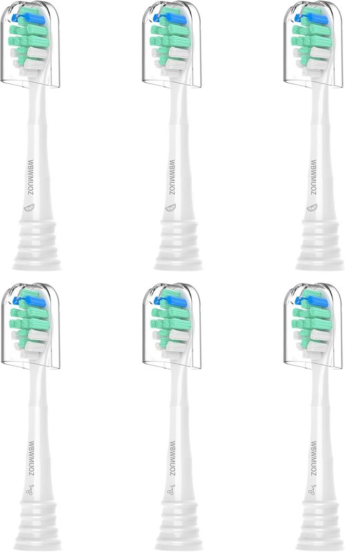 Philips Sonicare Replacement Toothbrush Heads - Compatible Snap-On C2 C1 | 6 Pack for Superior Cleaning