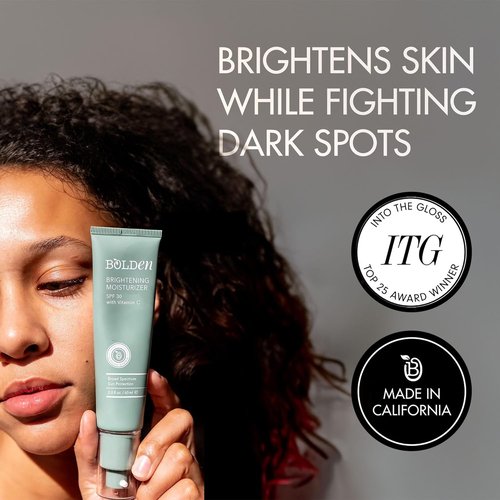 Bolden Brightening Face Moisturizer - SPF 30 with Vitamin C for Dark Spot Reduction | 2.0 FL Oz