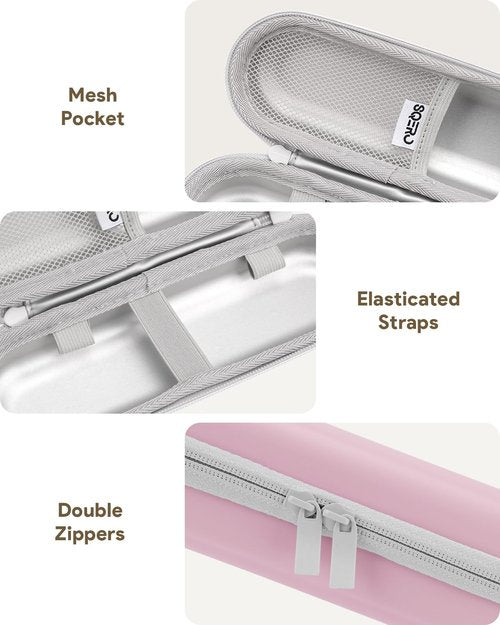 SQERO Electric Toothbrush Travel Case for Oral-B Pro/iO, Philips Sonicare/Aquasonic, Oral B Case for Brush Heads & Accessories, Portable Toothbrush Hard Carry Bag Waterproof PU
