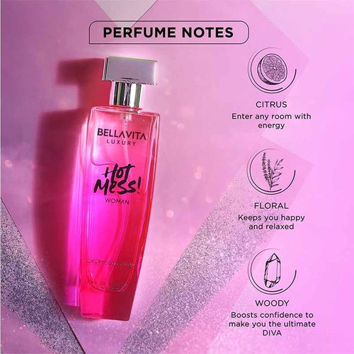 Bellavita Luxury Hot Mess Eau de Parfum - 100 ml | Fresh Mandarin & Exotic Passionfruit Notes | Long Lasting Women's Perfume