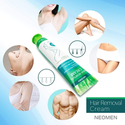 Hair Removal Cream for Men & Women: Painless Depilatory for Sensitive Skin & Intimate Areas, Moisturizing with Aloe Vera & Vitamin E, Safe for Face, Underarms, Bikini, Arms (3.7 Fl Oz (Pack of 2))