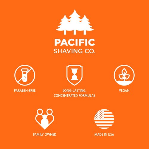Pacific Shaving Company Caffeinated Aftershave - Helps Reduce Appearance of Redness, With Safe, Natural, and Plant-Derived Ingredients, Soothes Skin, Paraben-Free, Made in USA, 3.4 oz