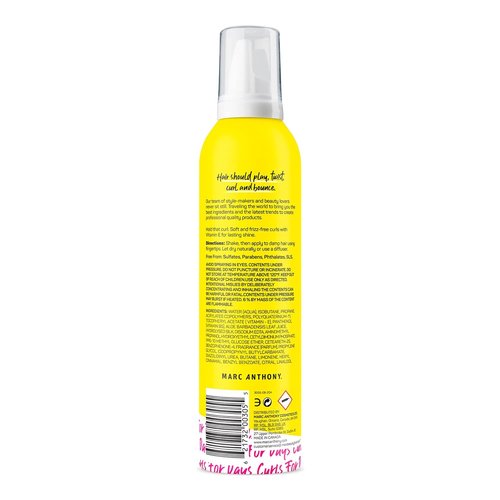 Marc Anthony Curl Enhancing Styling Foam - Extra Hold Mousse with Vitamin E & Silk Proteins | Pack of 2