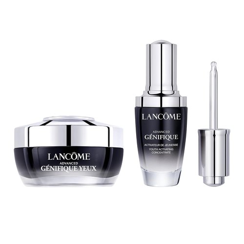 Lancôme Advanced Genifique Anti-Aging Serum & Eye Cream Duo - Hydrates & Plumps Skin - With Bifidus Prebiotic, Hyaluronic Acid & Vitamin Cg