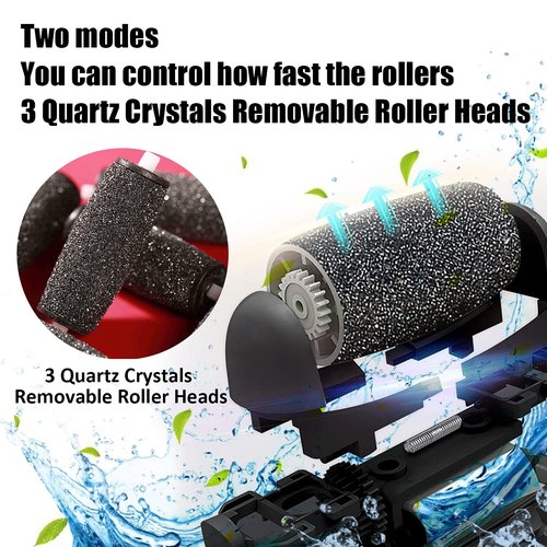 Electric Callus Remover Foot File, Rechargeable Foot Callus Remover Tool Kit Spa Pedicure Tool Set for Foot 2 Speed Can be Used Wet and Dry