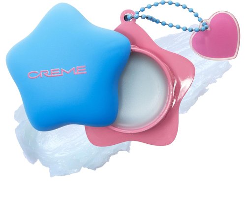 The Crème Shop Plush Pout Lip Butter Balm Key Chain Charm | Hydrating Korean Formula with Peptides & Squalane - Mint