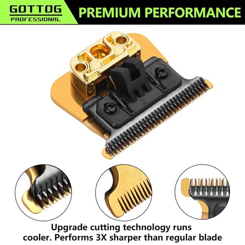 GOTTOG FX707Z Replacement Blades - Zero-Gapped Compatible with FX787 & FX726 Trimmers - Gold