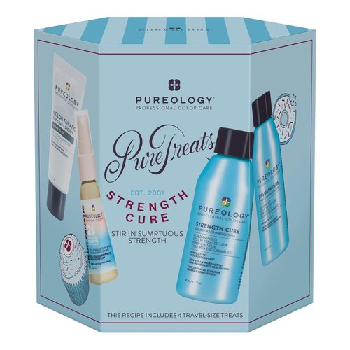 Pureology Pure Treats Strength Cure Mini Kit - Sulfate-Free Shampoo & Conditioner for Damaged Hair