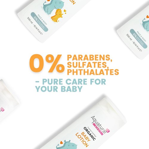 Regine Switzerland Organic Baby Lotion - Gentle Moisturizer for Newborns & Toddlers, 10.14 fl oz