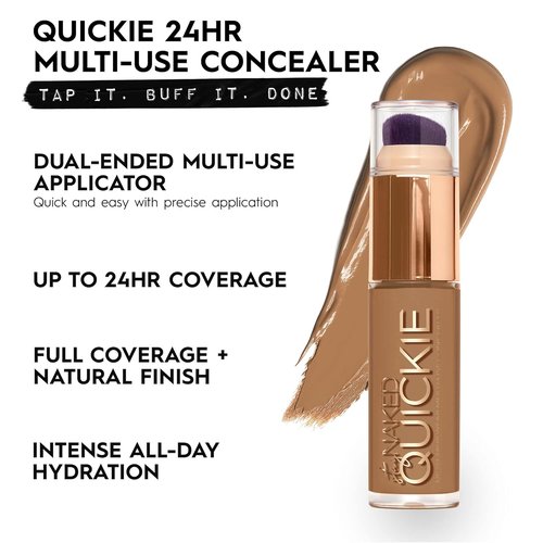 Urban Decay Quickie 24HR Full Coverage Concealer - Waterproof, Natural Matte Finish, Hydrating, 0.5 fl oz