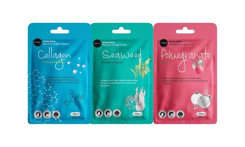 Celavi Essence Facial Sheet Masks - Authentic Korean Moisturizing Skincare Variety Set | 12 Count (Pack of 2)