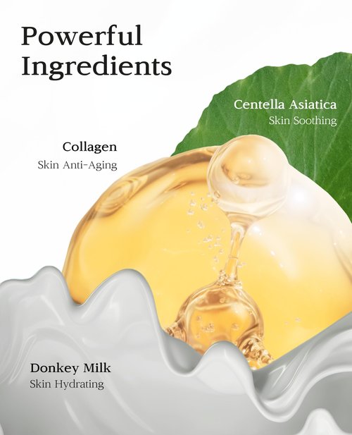 BLANC DUBU Nuborn Cell Donkey Milk Collagen Cream | Instant glow with 10% Donkey Milk | Type 1 Collagen for Visibly Smooth and Dewy Skin | All Skin Types 65ml (2.19 fl oz)