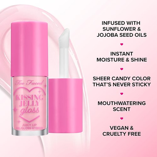 Too Faced Dream A Little Dream Blush & Lip Gloss Set - Cloud Crush Blush + Kissing Jelly Lip Oil, Sheer Coverage