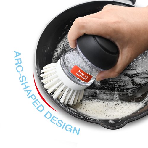 4 Pack Palm Brush Refills for OXO Soap Dispensing Palm Brush, Palm Brush Replacement Head