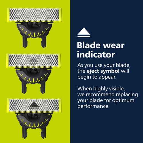 Philips Norelco OneBlade 360 Blades, Genuine Replacement Blades for OneBlade Electric Shaver and Trimmer, Durable Stainless Steel, 5 Pack, QP450/80