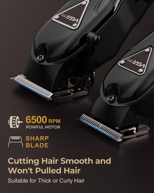 VGRPRO Electric Hair Clippers for Men, Cordless Clipper and Trimmer Set, Clippers for Hair Cutting Kit with Long Battery Life, Hair Grooming Trimmer for Family Kids and Self-Haircut Use