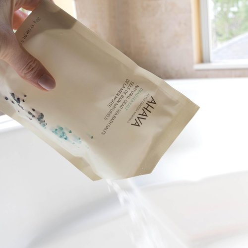 AHAVA Dead Sea Mineral Bath Salt - Intense Relaxation & Moisture Boost, 8.5 Oz | Eases Sore Muscles