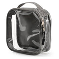 fiezkaa TSA Approved 1 Quart Clear Toiletry Bag/Transparent Liquids Pouch/Travel Cosmetic Bag for Women Carry On Makeup Bag with Zipper 3-1-1 Compliant for Airport Security (Gray)