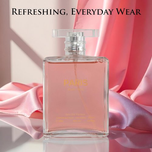 NovoGlow Paris Eau de Parfum Spray for Her - Long-Lasting Casual Fragrance, 3.4 Oz Bottle | Perfect Gift for Any Occasion