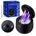 MySmile Dental Ultrasonic Retainer Cleaner Machine- 45kHz UV Denture Cleaner with 200ML Capacity for Aligner, Braces, Mouth Guard, Night Guard, Portable Dental Cleaning Pod with Digital Timer (Black)
