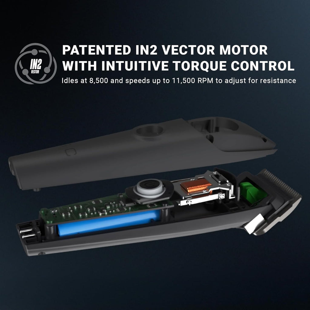 Stylecraft Instinct Professional Cordless Hair Clipper - Intuitive Torque Control & 3 Modular Lids