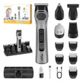 KEMEI Professions Beard Trimmer for Men Cordless IPX6 Waterproof Mens Beard Trimmer for Night Lighting Lamp Rechargeable for Nose, Body, Face and Mustache with LED Display Gifts Mens KM-1791