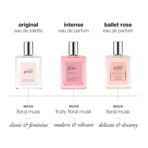 Philosophy Amazing Grace Ballet Rose - Dreamy Floral Women's Perfume with Rose, Lychee & Musk Notes