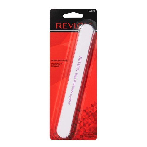Revlon Nail Buffer, Shape 'N' Buff Nail File & Buffer, Nail Care Tool, All-in-One Shaping & Buffing, Easy to Use (Pack of 2)