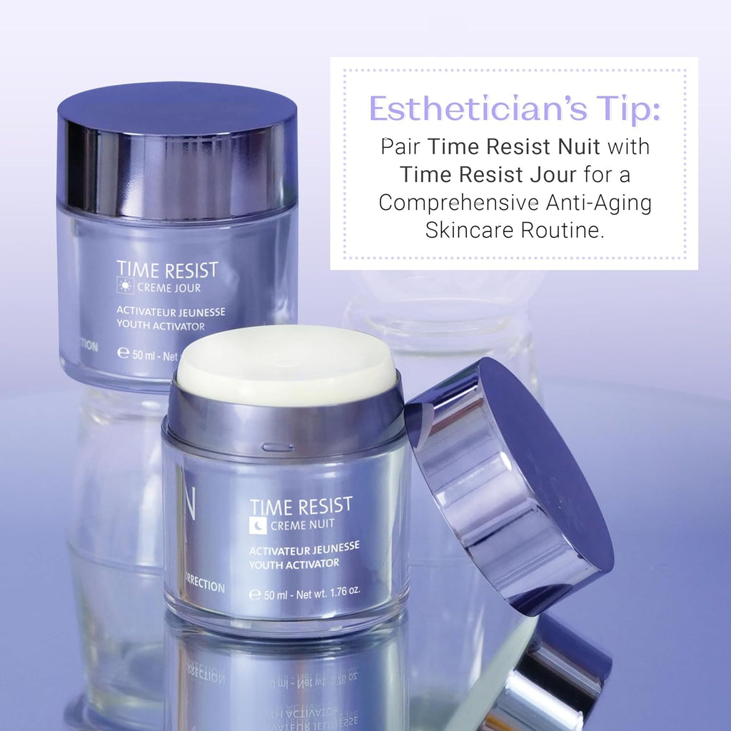 Yonka Time Resist Anti-Aging Cream - Youth Activating Complex for Firming & Wrinkles | 1.76 oz