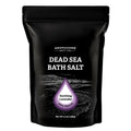 Aromasong Pure Dead Sea Salt for Soaking with 100% Natural Lavender, 14 Oz. - Spa Bath Salt Fine Grain - Body Wash Scrub - Soak for Women & Men- Resealable Pack