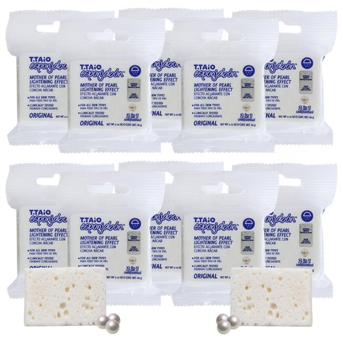 T.Taio Esponjabon Variety Pack Mini Travel Size Soap Sponges - 10 Mini Mother of Pearl Soaps Set - Tailored to Different Skincare Needs, Ideal for On-The-Go Cleanse