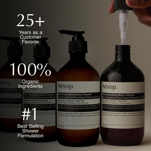 Aesop Eleos Nourishing Body Cleanser | Moisturizing Body Wash for Dry, Dehydrated Skin | Made with Shea Butter & Lavender Oil | 500 mL / 16.9 oz