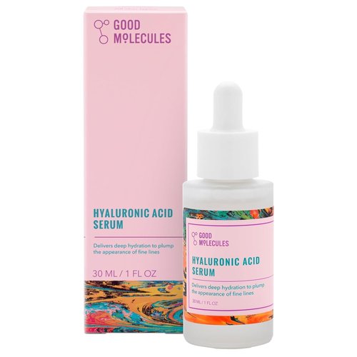 Good Molecules Hyaluronic Acid Serum - Ultra Hydrating 1% Formula for Plumper Skin | Non-Greasy Facial Moisturizer