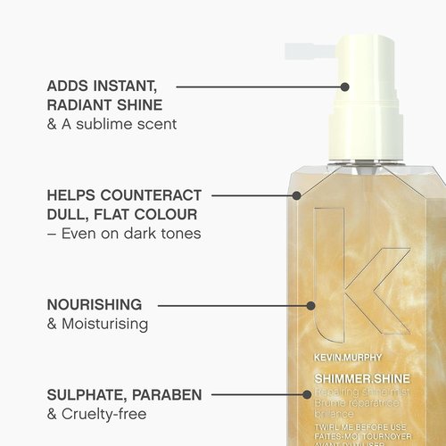 KEVIN.MURPHY SHIMMER.SHINE - Nourishing Hair Mist for All Hair Types - Sulphate-Free & Vitamin-Infused - 100 mL / 3.4 fl oz