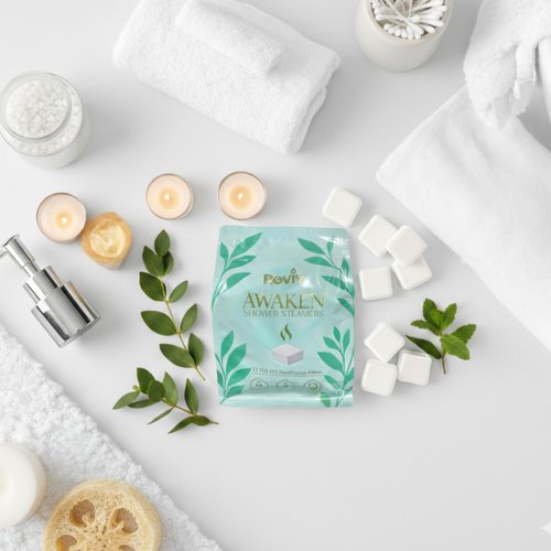 REVIV Shower Steamers Aromatherapy – 15 Long-Lasting Eucalyptus & Mint Shower Bombs for Stress Relief and Sinus Support – Self Care Spa Gifts for Women & Men – Valentine's Day Gift