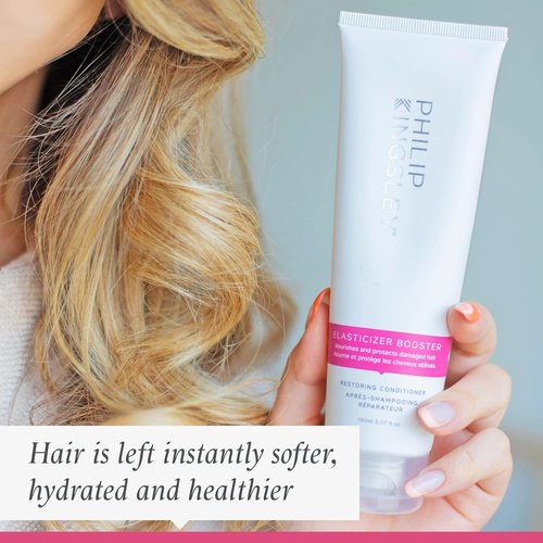 PHILIP KINGSLEY | Elasticized Booster Restoring Conditioner | Deep-Conditioning Treatment for All Hair Types | Reduces Breakage, Adds Shine & Bounce | 5.74oz