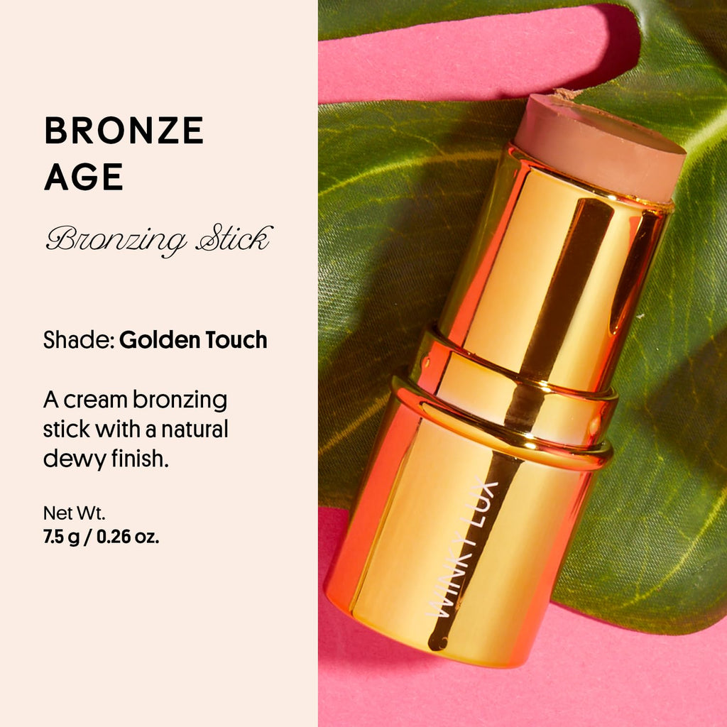 Winky Lux Bronze Age Bronzer Stick - Hydrating Cream Bronzer for Flawless, Smooth Skin | Buildable Coverage with Vitamin E