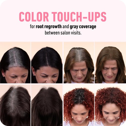 BOLDIFY Hairline Powder - Water-Resistant Dark Brown Root Touch Up for Gray Coverage | 10g, 24-Hour Stain-Proof