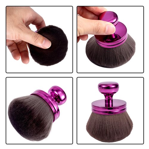 Extra Large Self Tanning Brush, Wide Head Body Makeup blending Brush Oval Self Tan Back Applicator Sunscreen Applicator for Sunscreen Foundation Back Leg Arm Face Body (Purple)
