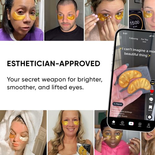 Celor Under Eye Patches - 20 Pairs for Reducing Puffiness & Dark Circles | Collagen & Amino Acid Formula