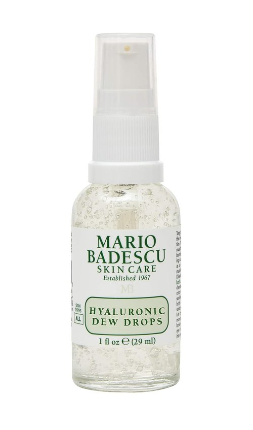 Mario Badescu Hyaluronic Dew Drops - Hydrating Gel-Serum for All Skin Types | 1 Fl Oz with Niacinamide & Botanical Extracts