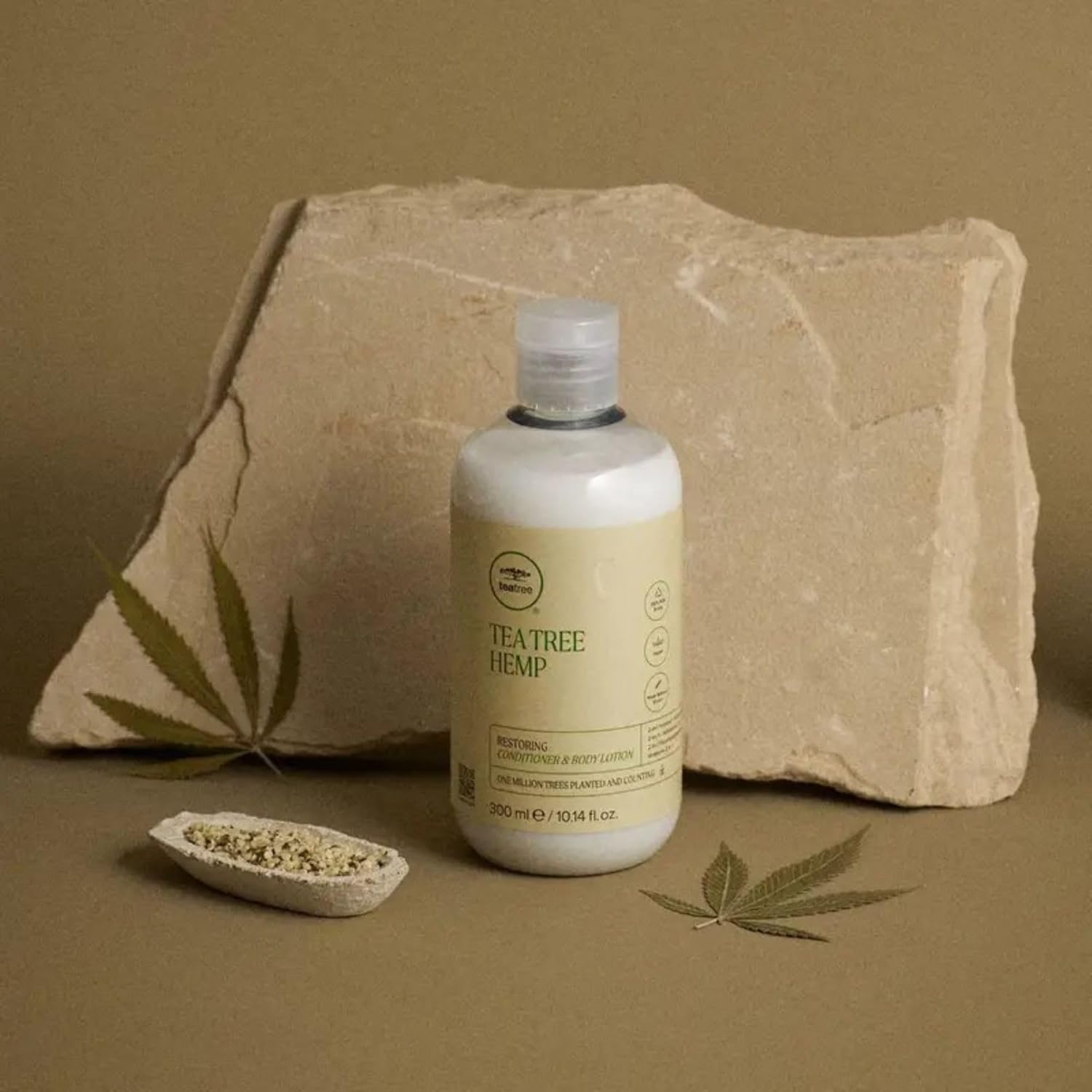 Tea Tree Hemp Conditioner & Body Lotion - 2-in-1 Hydration for All Hair Types, 8 oz