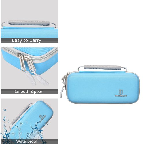 Tourmate Hard Case for Waterpik Cordless Express Water Flosser,Travel Case for White WF-02 (Only Box) (Blue)