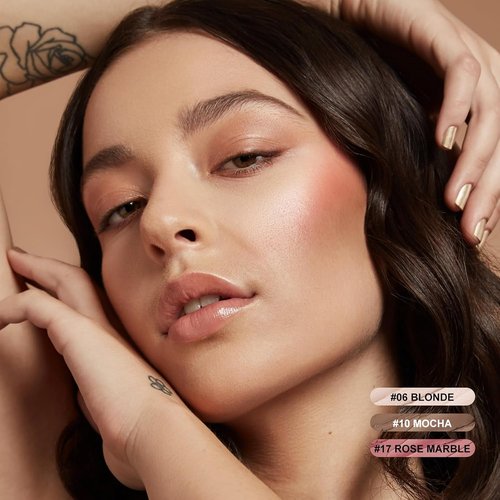 FOCALLURE Cream Contour Sticks Set - 3 Pcs with Highlighter, Bronzer & Blush | Non-Greasy, Long-Wear Makeup - Light-Medium