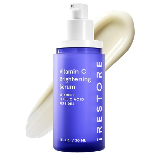 iRestore Vitamin C Brightening Serum - Anti-Aging Face Serum with 15% Ascorbic Acid & Peptide Complex