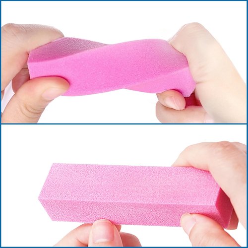 Skiennix Nail Buffer Block Set - 12 Pcs 4-Sided Sanding Buffers for Gel & Acrylic Nails | Professional Manicure Polisher