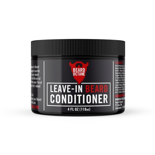 Beard Octane Leave-In Beard Conditioner - Unscented Formula to Soften & Moisturize Coarse Beards - 4 oz