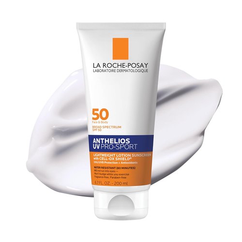 La Roche-Posay Anthelios UV Pro-Sport SPF 50 Sunscreen - Water & Sweat Resistant, Lightweight Lotion
